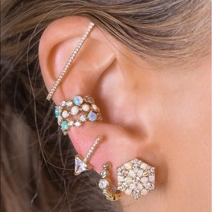 Melinda Maria Silver Pave Earbar